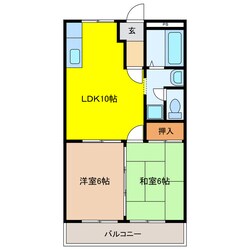 コットンハウス Ⅰの物件間取画像